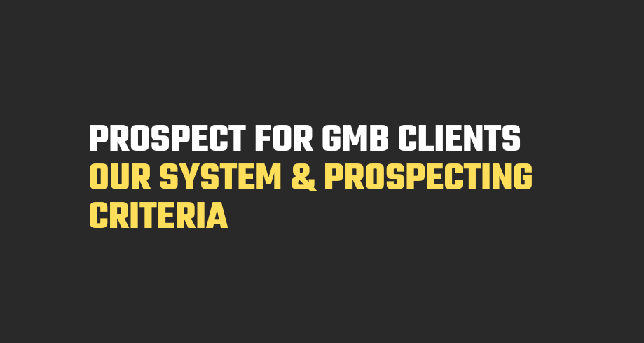 Prospect For Gmb Clients